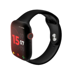 WENEX Eterno smartwatch with black band and red watch face