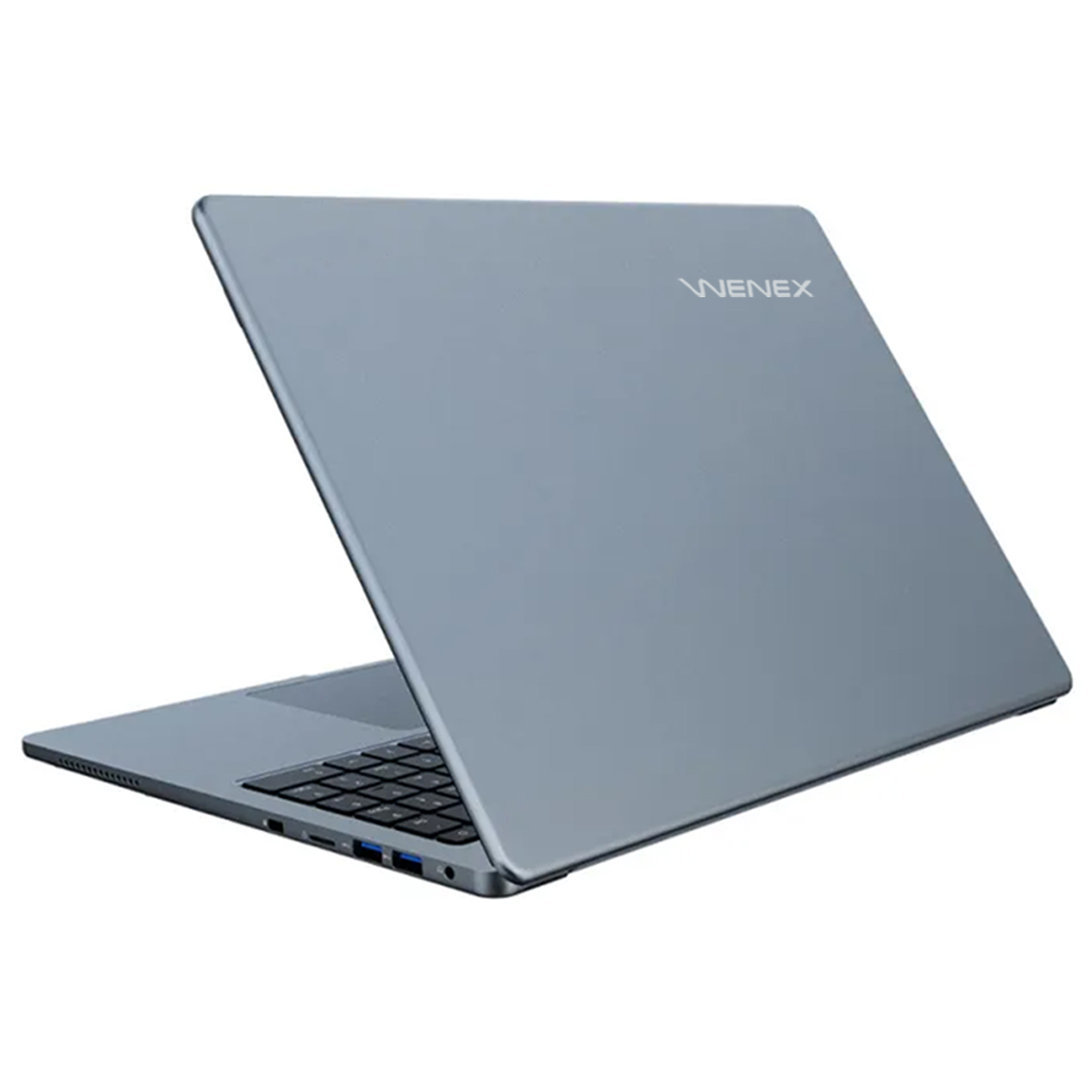 WENEX MyBook aluminium lid with WENEX logo, rear view